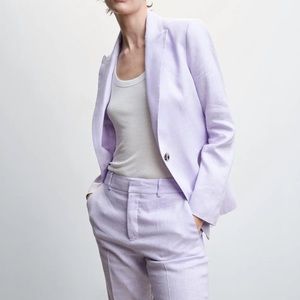 NWT Lavender Linen Blazer